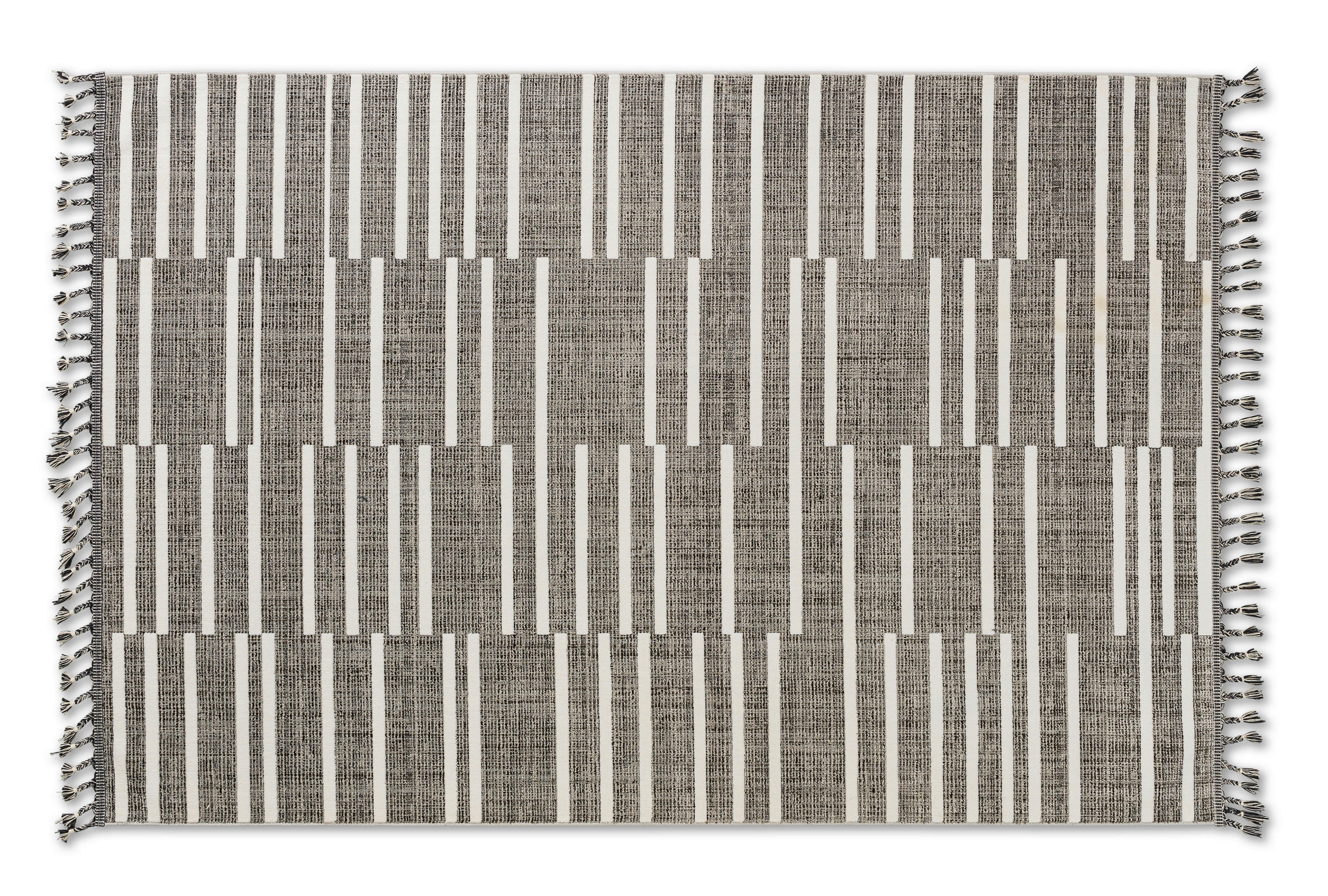 WEBTEPPICH 200/290 cm Grau, Weiß  - Weiß/Grau, Design, Textil (200/290cm) - Novel