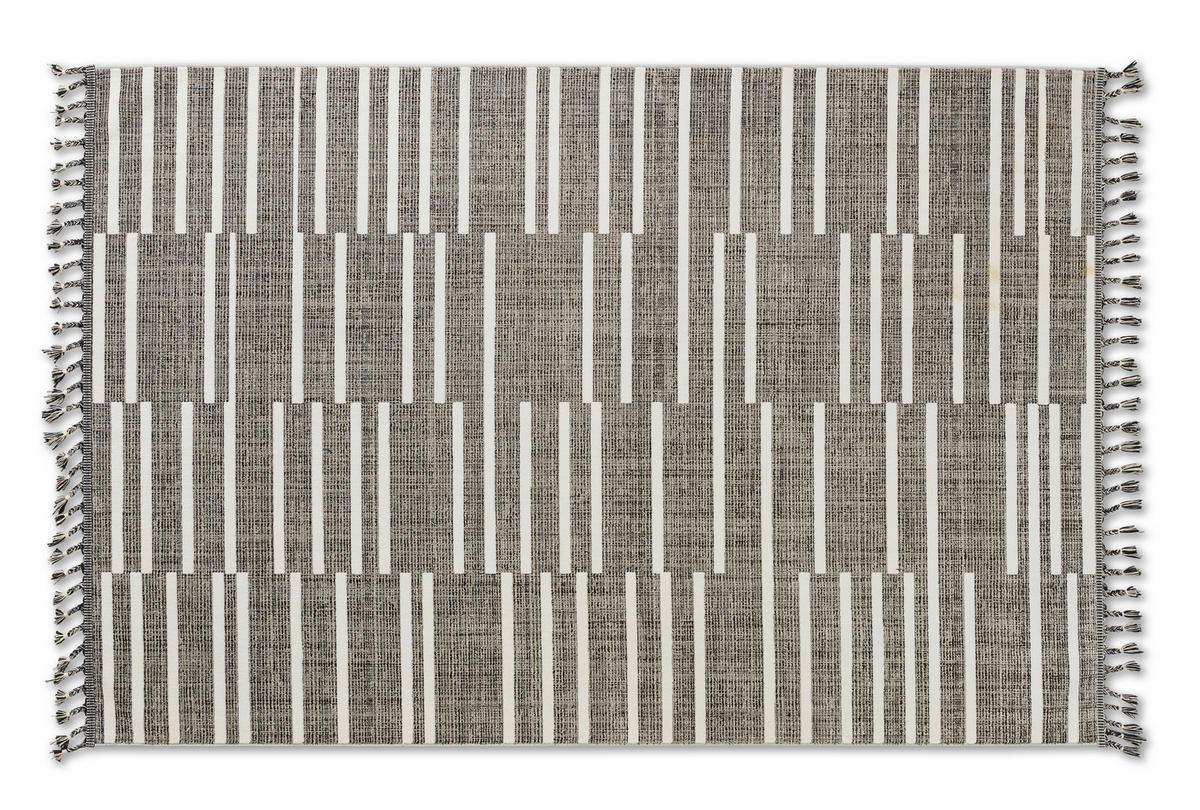 WEBTEPPICH 200/290 cm Grau, Weiß  - Weiß/Grau, Design, Textil (200/290cm) - Novel