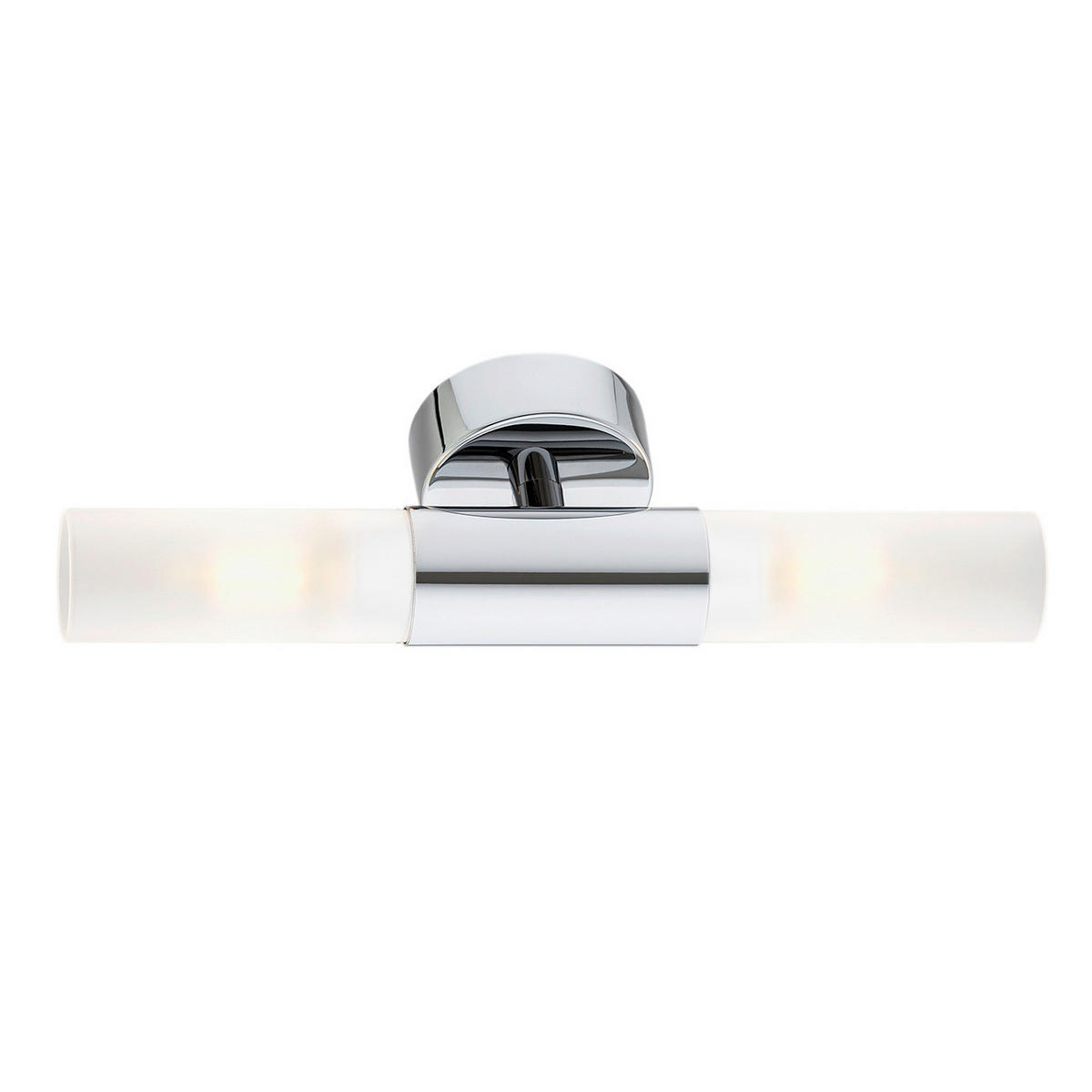 WANDLEUCHTE Taylor 37/8/9 cm   - Chromfarben/Weiß, KONVENTIONELL, Glas/Metall (37/8/9cm)