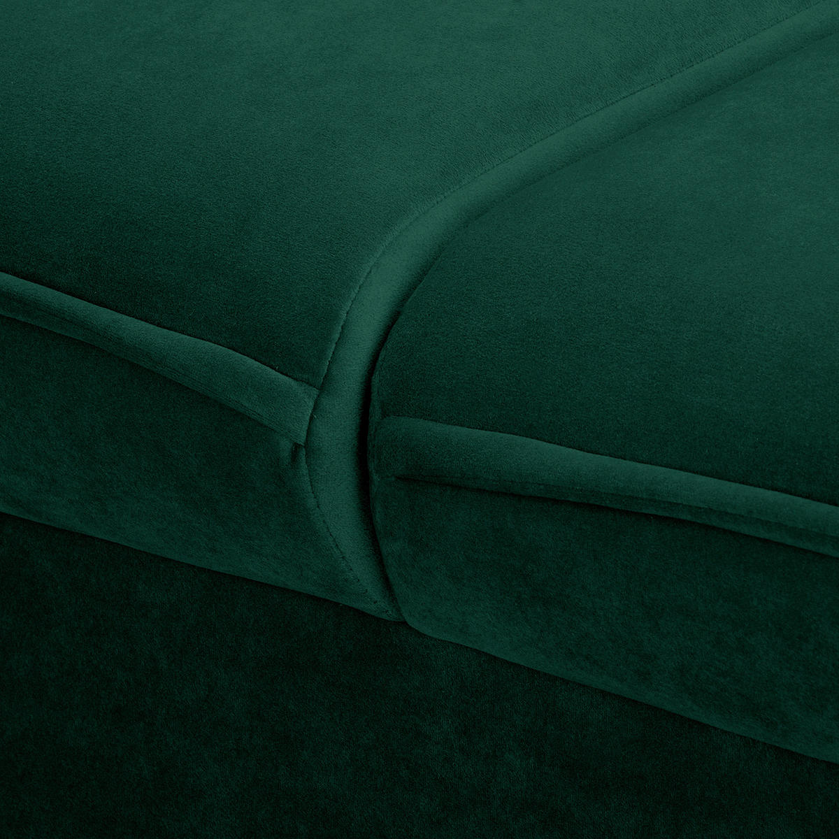 3-SITZER-SOFA JULI Samt Grün  - Schwarz/Grün, Design, Holz/Textil (203/86/100cm) - P & B
