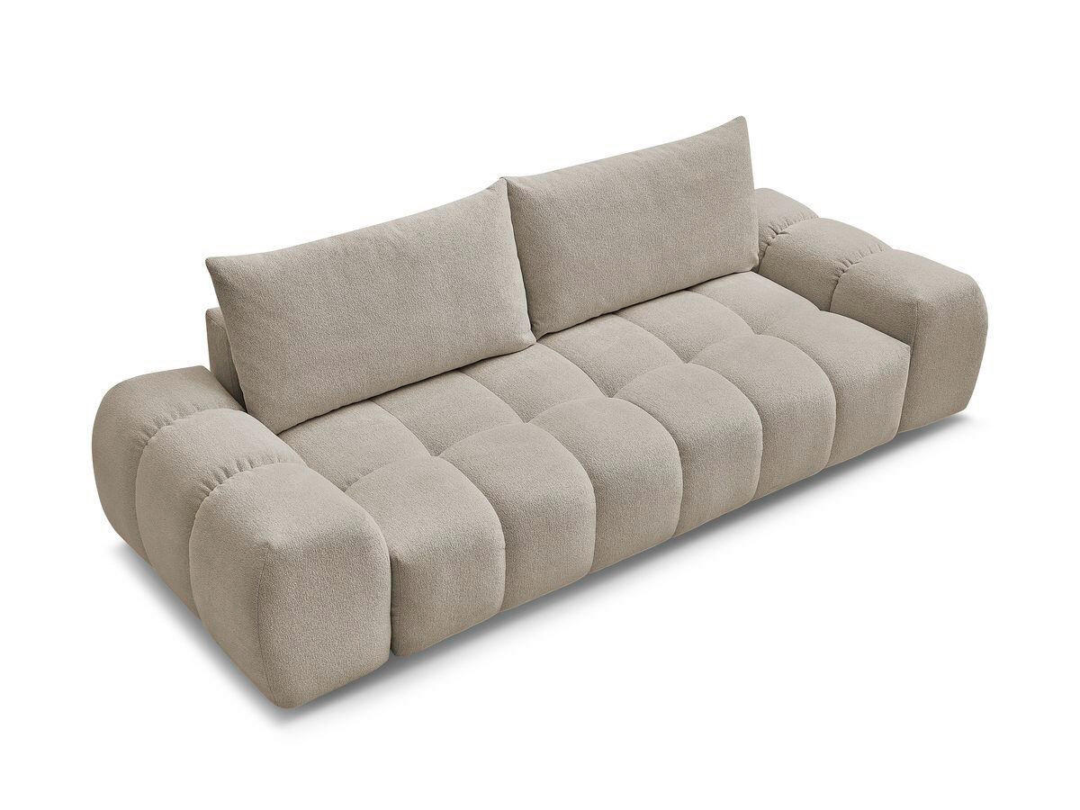 3-SITZER-SOFA EVEREST Flachgewebe Taupe  - Taupe/Schwarz, MODERN, Kunststoff/Textil (278/90/115cm)
