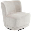 SESSEL in Chenille Beige  - Beige/Schwarz, MODERN, Textil/Metall (65/73/75cm) - MID.YOU