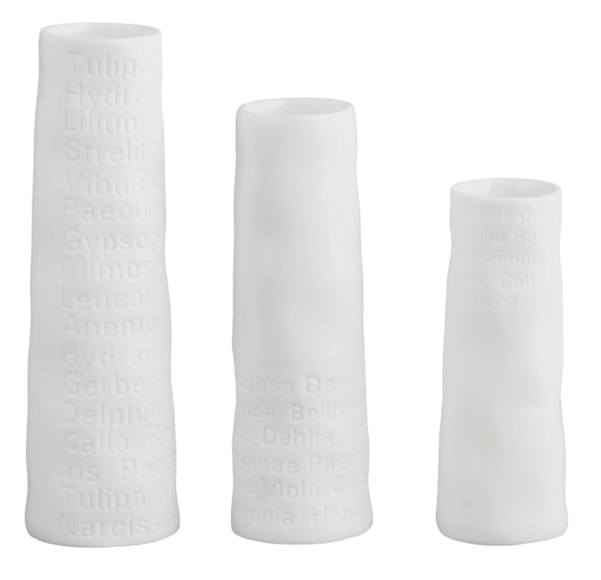 DEKOVASE  - Weiss, Basics, Keramik (3/9,5cm) - Räder
