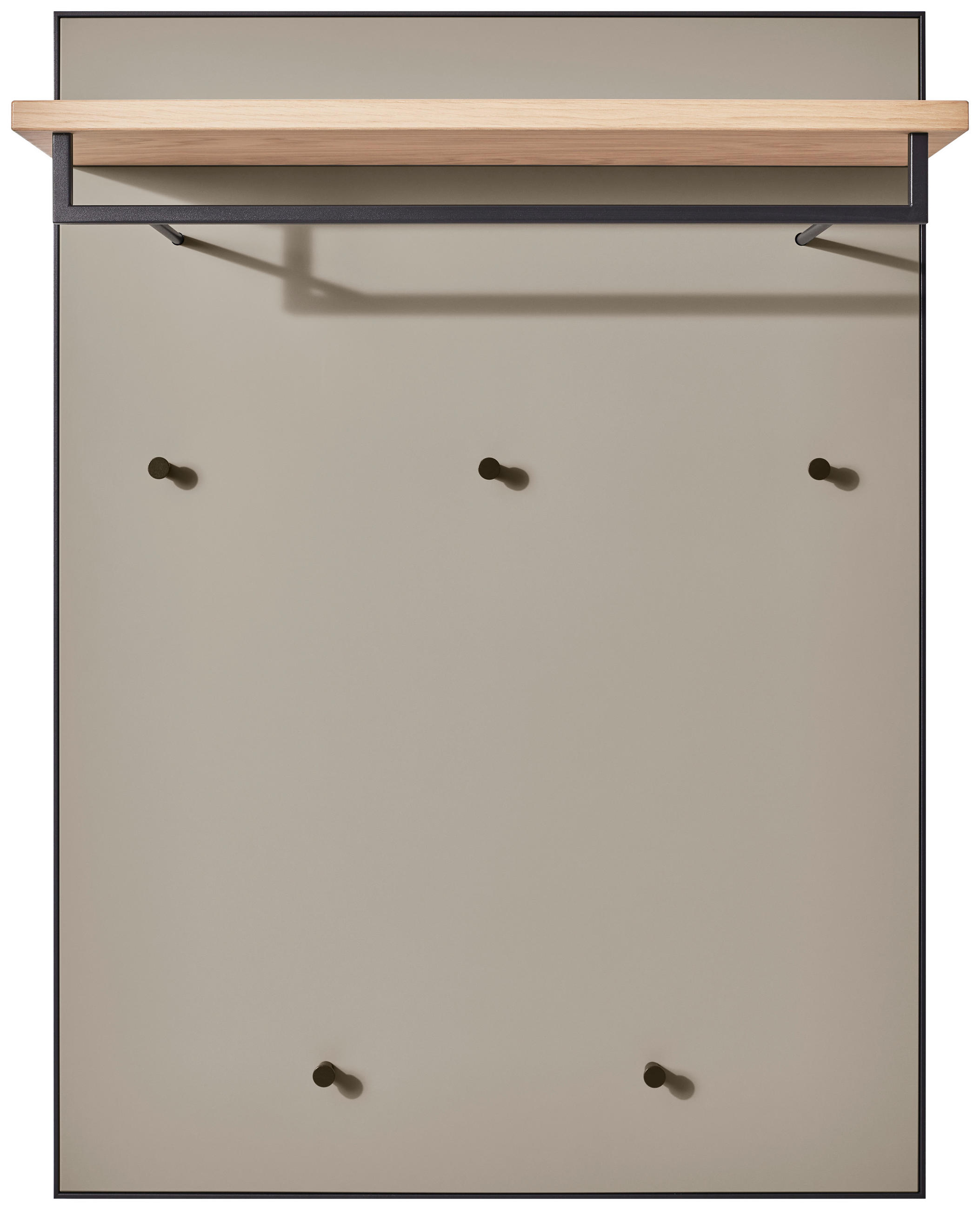 GARDEROBENPANEEL  in 80/109/27 cm  - Fango/Eichefarben, Design, Holzwerkstoff (80/109/27cm) - Dieter Knoll