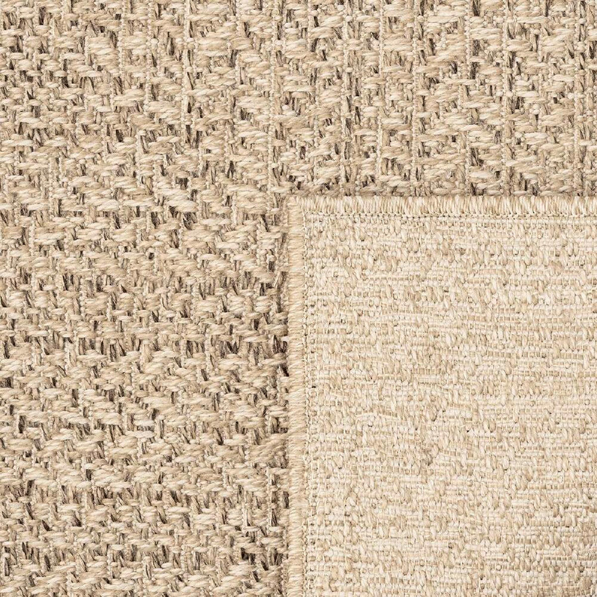 OUTDOORTEPPICH für Terrasse und Balkon 60/180 cm Kenzy Naturfarben  - Naturfarben, KONVENTIONELL, Textil (60/180cm)