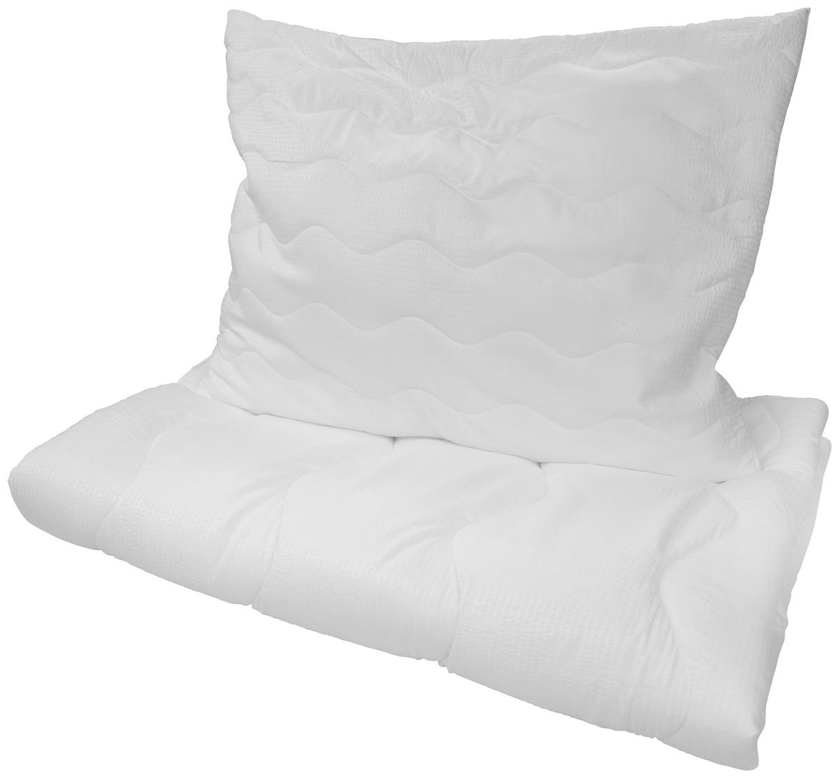 PAPLAN-PÁRNA SZETT 140/200 cm  - fehér, Basics, textil (140/200cm) - Rofima