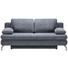 SCHLAFSOFA in Textil Grau - Chromfarben/Grau, Design, Textil/Metall (200/91/92cm) - Novel SCHLAFSOFA in Textil Grau - Chromfarben/Grau, Design, Textil/Metall (200/91/92cm) - Novel