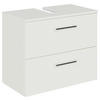 WASCHBECKENUNTERSCHRANK 60/49,8/33,3 cm  - Chromfarben/Weiß, KONVENTIONELL, Holzwerkstoff/Metall (60/49,8/33,3cm) - Sadena