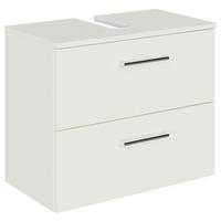 WASCHBECKENUNTERSCHRANK 60/49,8/33,3 cm  - Chromfarben/Weiß, KONVENTIONELL, Holzwerkstoff/Metall (60/49,8/33,3cm) - Sadena