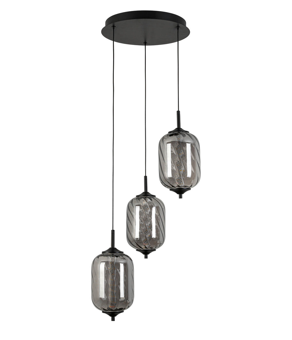 ZÁVĚSNÉ LED SVÍTIDLO, 42/120 cm  - barvy chromu, Design, kov/sklo (42/120cm) - Novel
