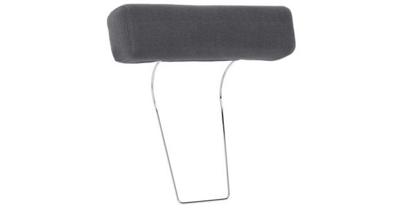 KOPFSTÜTZE in Webstoff - Anthrazit/Grau, Design, Textil (52/14/12cm) - Carryhome