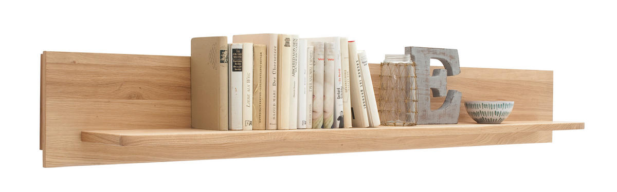 POLICA ZIDNA boje hrasta  drvo, drvni materijal  - boje hrasta, Design, drvni materijal/drvo (180/24/22cm) - Livetastic