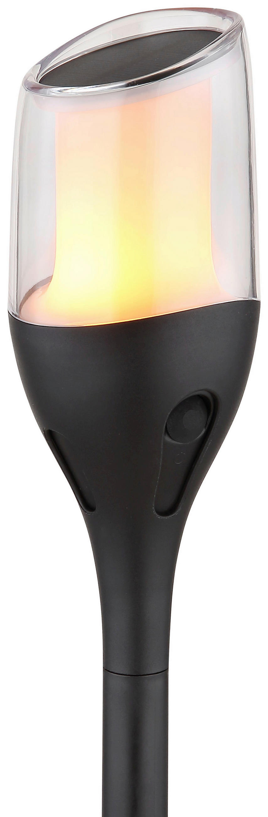 SADA SOLÁRNÍCH SVÍTIDEL, 7,5/64,5 cm - černá/čiré, Basics, plast (7,5/64,5cm) - Ambia Garden