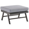 LOUNGETISCH 72/72/47 cm Metall, Textil  - Hellgrau/Grau, Basics, Textil/Metall (72/72/47cm) - Sieger
