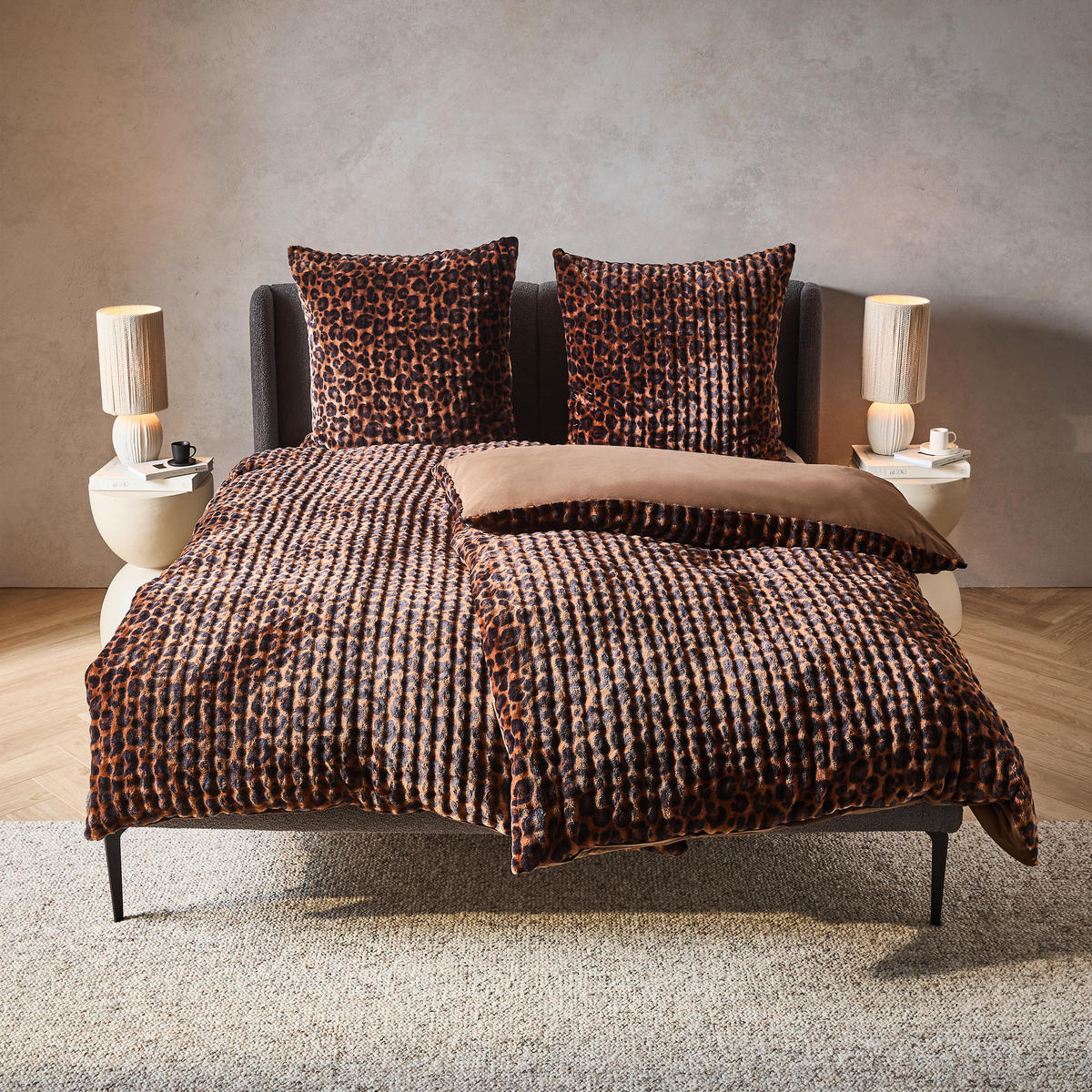 BETTWÄSCHE 2-teilig 135/200 cm  - Cognac, Design, Textil (135/200cm) - Novel