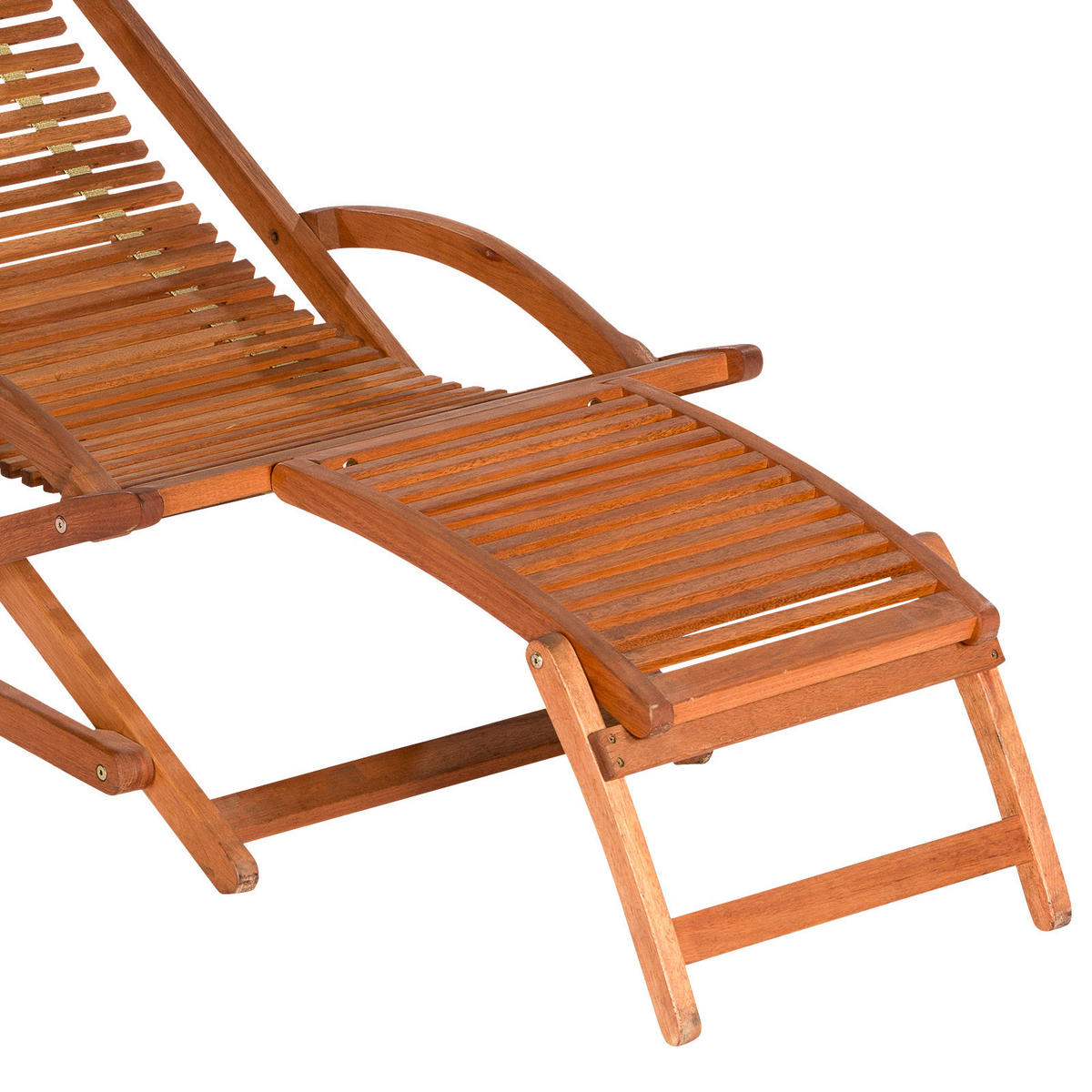 BÄDERLIEGE 69/69/158 cm Eukalyptusholz  - Braun, KONVENTIONELL, Holz (69/69/158cm) - Gardenson