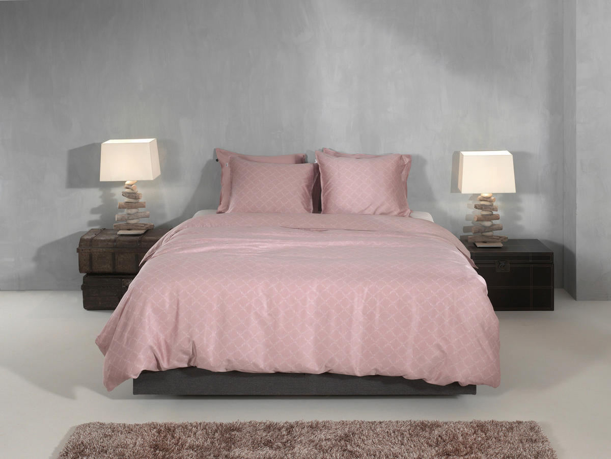 BETTWÄSCHE Linea-di-Satinado Makosatin 155/220 cm  - Rosa, Basics, Textil (155/220cm)