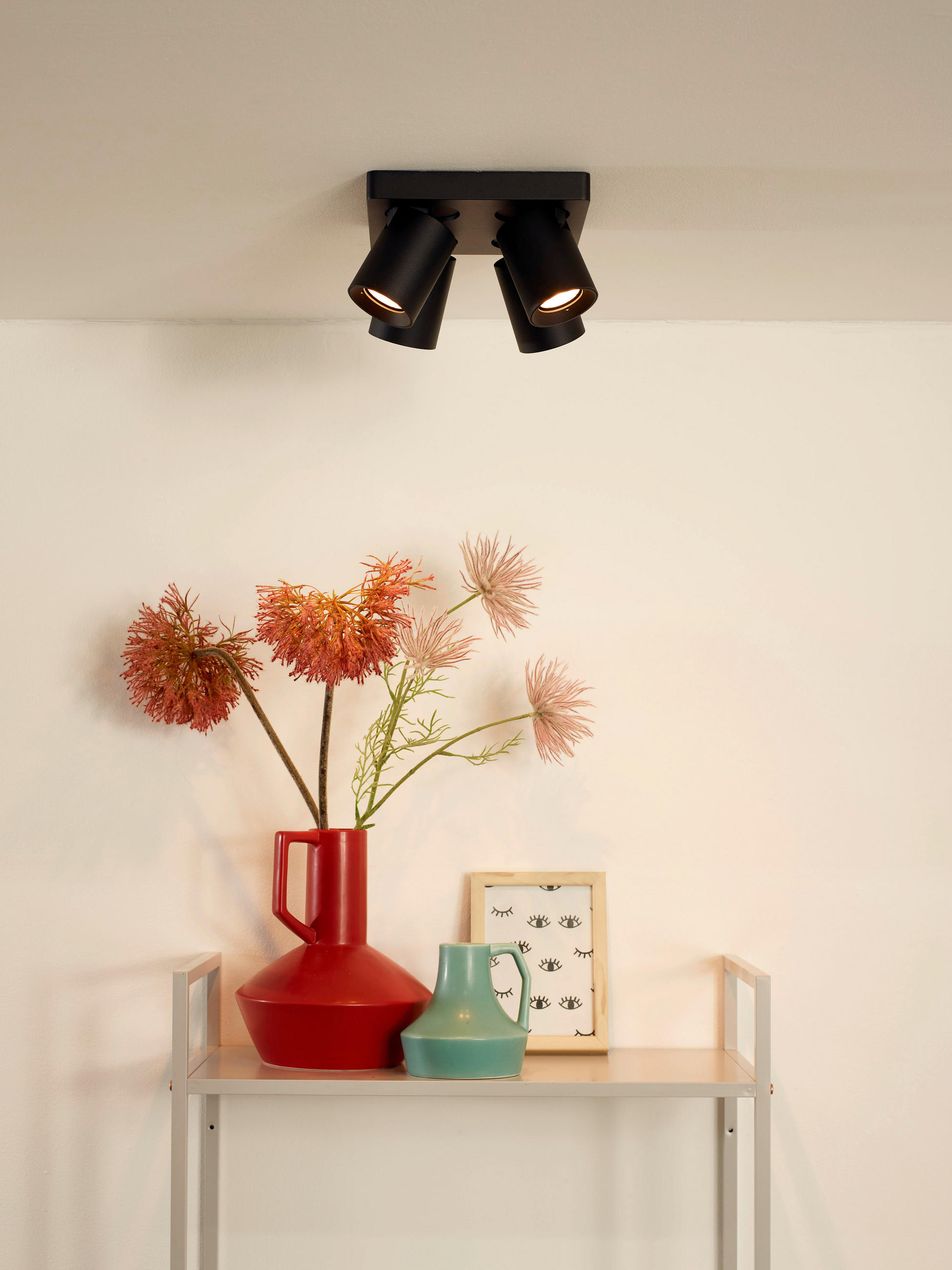 LED-STRAHLER Nigel 20/20/11.5 cm   - Schwarz, KONVENTIONELL, Metall (20/20/11.5cm) - Lucide