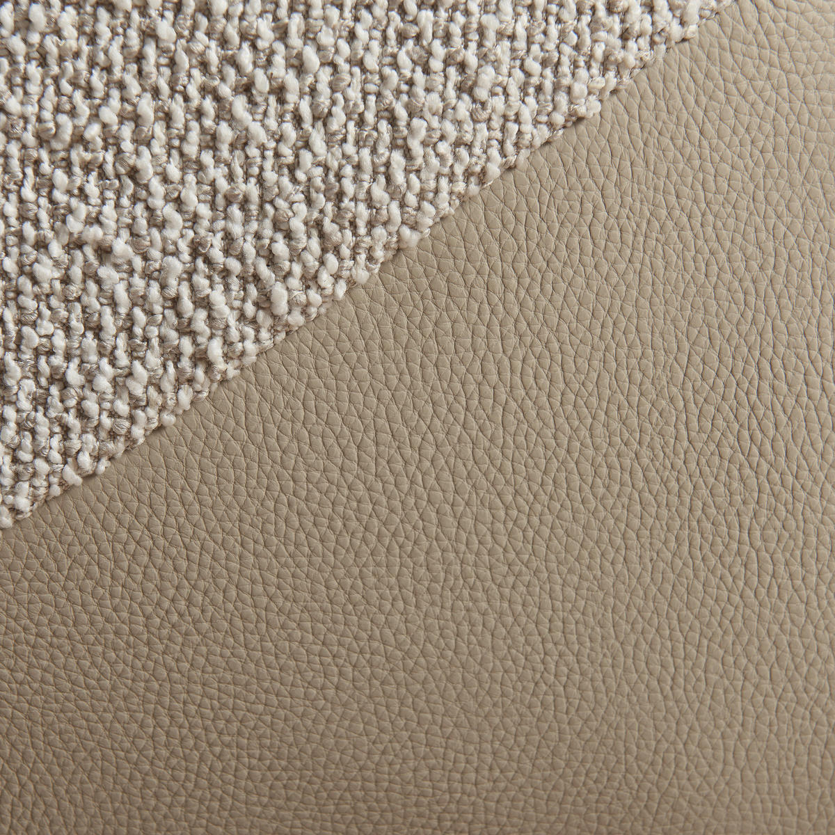 ARMLEHNSTUHL  Sitzfläche 360° drehbar, automatische Rückholfunktion Webstoff Echtleder  - Beige/Schwarz, Design, Leder/Textil (63,5/82.5/63cm) - Novel