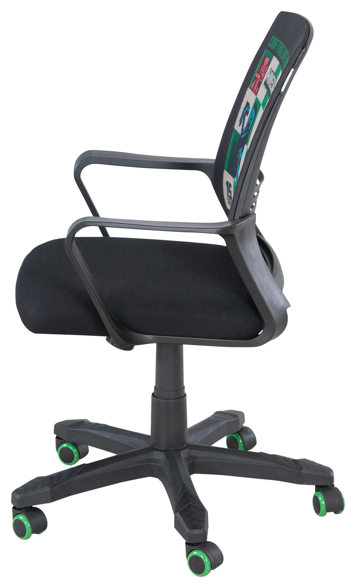 DREHSTUHL  in Schwarz  - Schwarz, MODERN, Kunststoff/Textil (63/92/111,5/60cm) - Minecraft