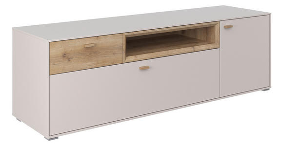 LOWBOARD  in 165/53/49,1 cm  - Sandfarben/Eichefarben, MODERN, Holz/Holzwerkstoff (165/53/49,1cm) - Hom`in