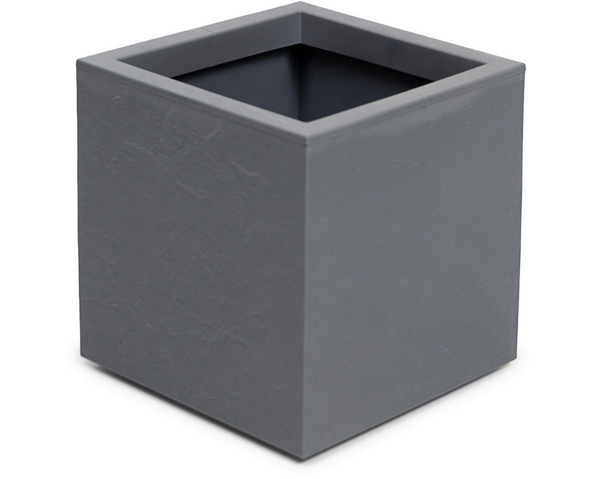 BLUMENKASTEN  - Grau, Basics, Kunststoff (30/30/30cm)