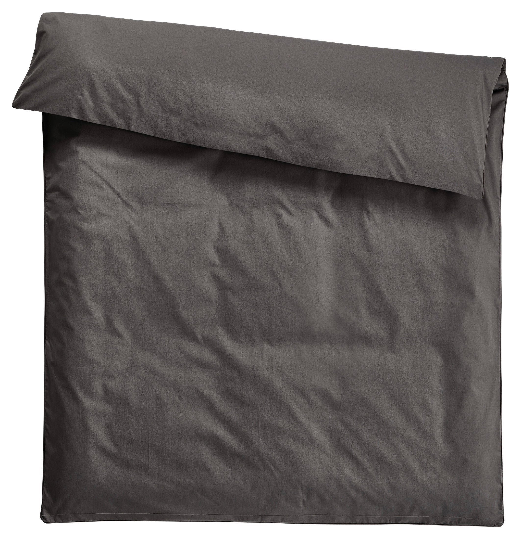 DUVETBEZUG Uno Satin 160/210 cm  - Anthrazit, Basics, Textil (160/210cm) - Dieter Knoll