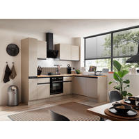 ECKKÜCHE 250/175 cm  in Seidengrau  - Eichefarben/Seidengrau, Trend, Holzwerkstoff/Metall (250/175cm) - P & B