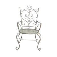 KERTI SZÉK fém bézs  - bézs/zöld, Lifestyle, fém (54/109cm)