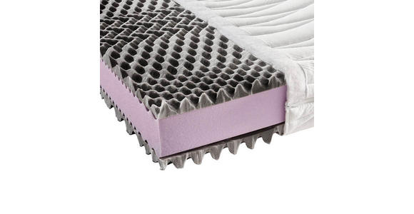 KALTSCHAUMMATRATZE 90/190 cm Höhe ca. 21 cm - Weiß, Basics, Textil (90/190cm) - Sleeptex