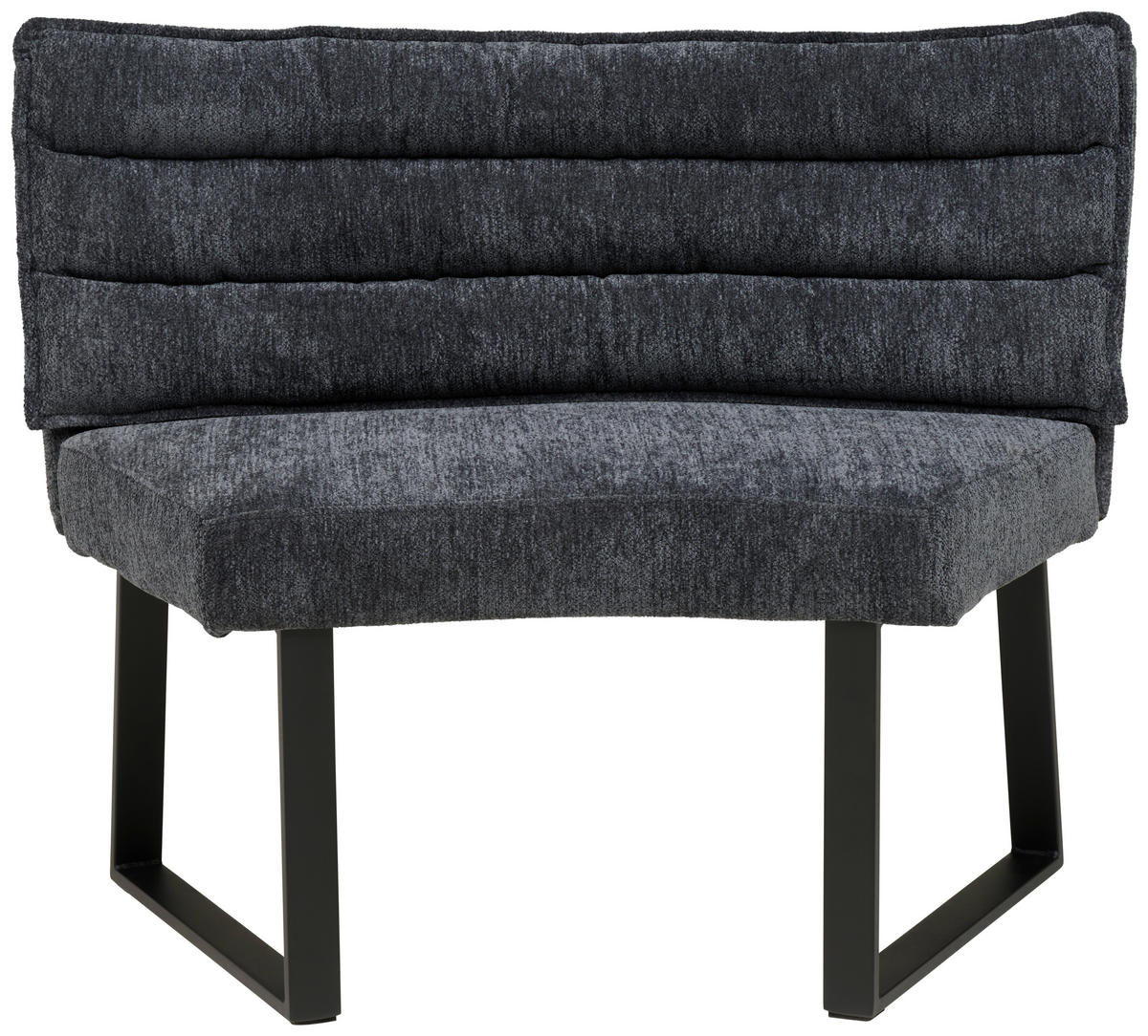 KLUPA  siva  metal, tekstil      - siva/crna, Moderno, metal/tekstil (108/82/60cm) - Livetastic