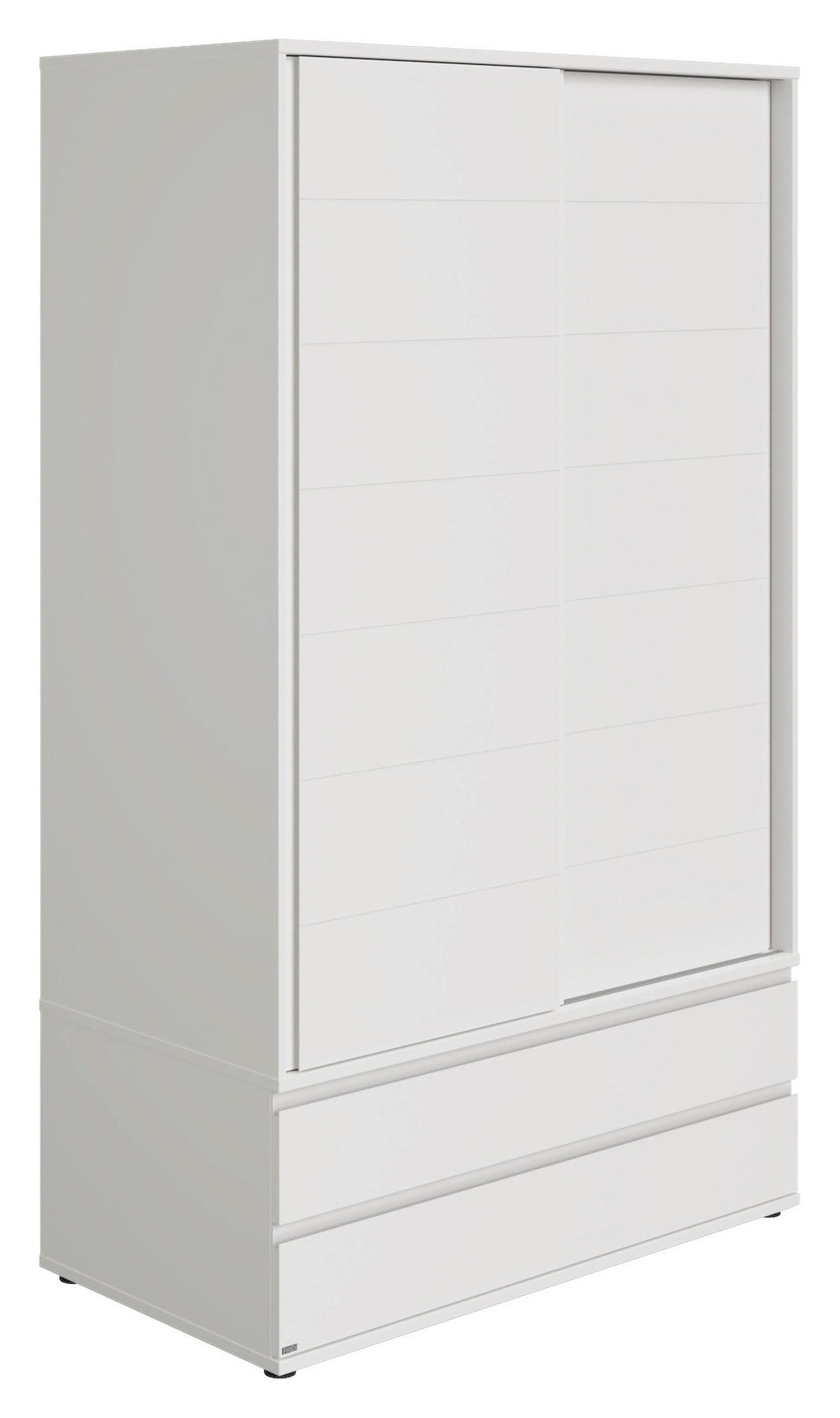 KLEIDERSCHRANK  in Weiß  - Weiß, Design, Holzwerkstoff (123,5/206,8/62,6cm) - Paidi