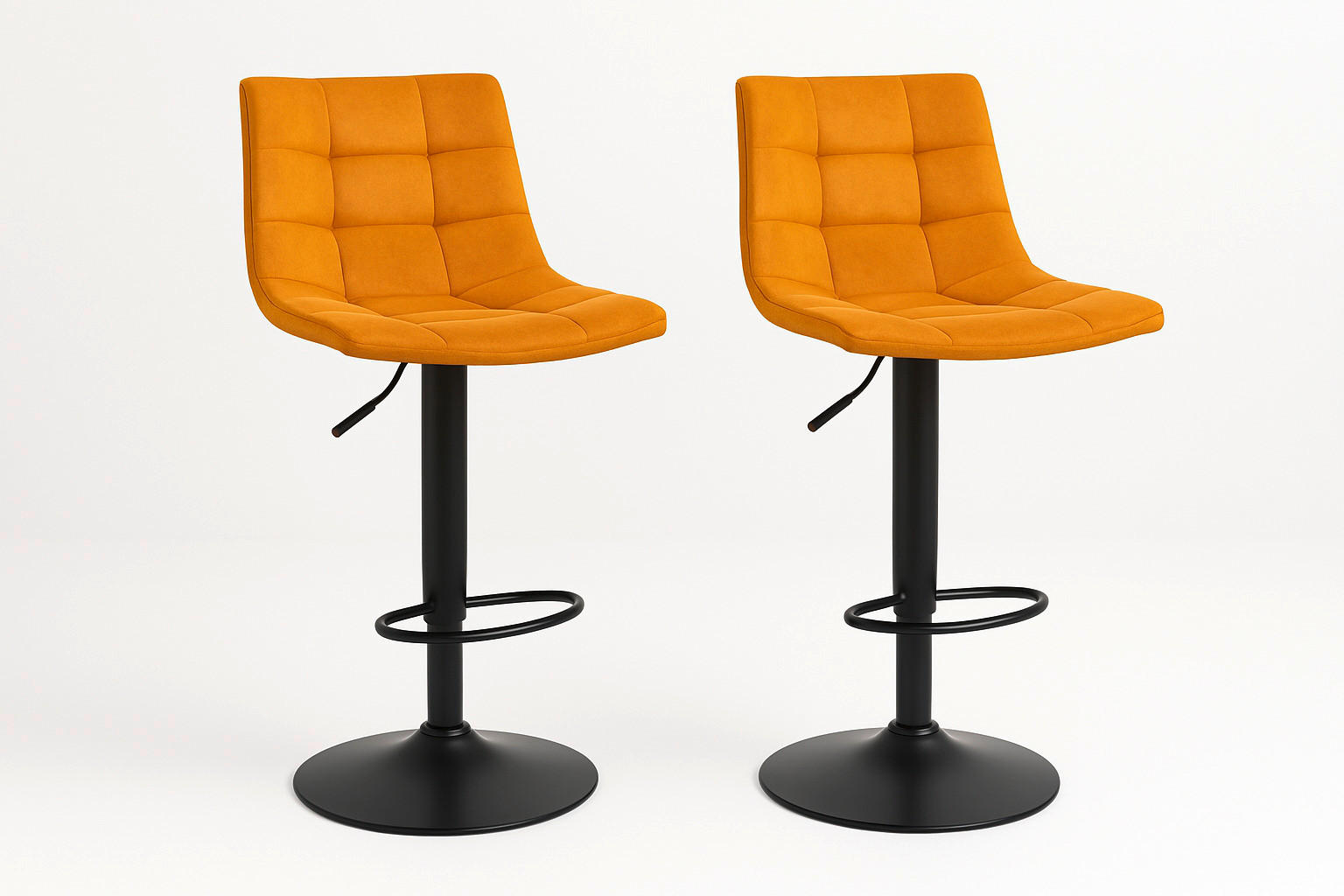 BARPALL SET i senapsgul  - svart/senapsgul, Modern, metall/textil (43/88-108/45cm) - MID.YOU