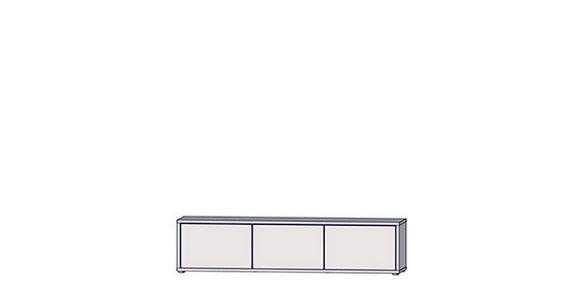 LOWBOARD  in 154,2/42,5/34,9 cm  - Hellgrau/Grau, MODERN, Holzwerkstoff/Metall (154,2/42,5/34,9cm) - Carryhome