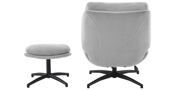 RELAXSESSELSET in Metall, Textil Grau, Schwarz  - Schwarz/Grau, Design, Textil/Metall (75/97/88cm) - Carryhome