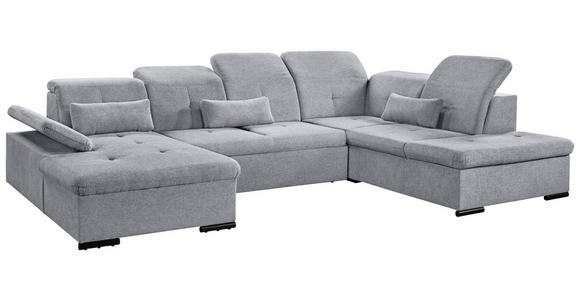 WOHNLANDSCHAFT Grau Chenille  - Grau, KONVENTIONELL, Kunststoff/Textil (240/340/188cm) - Carryhome