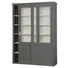 VITRINE in massiv Kiefer Grau - Grau, Design, Glas/Holz (147/208/46cm) - Ambia Home VITRINE in massiv Kiefer Grau - Grau, Design, Glas/Holz (147/208/46cm) - Ambia Home
