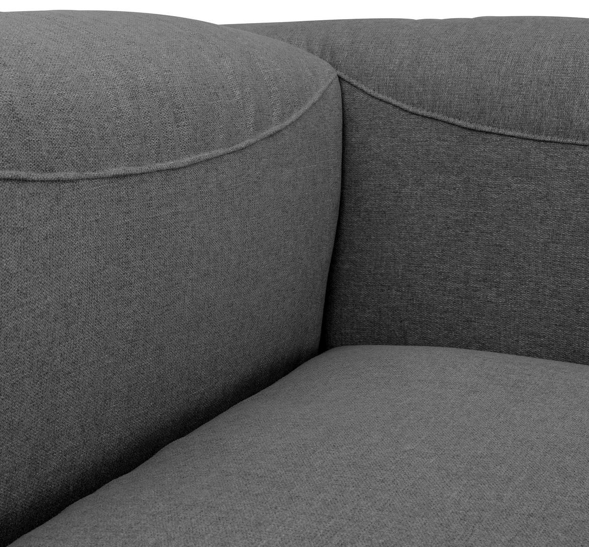 RÉCAMIERE in Flachgewebe Anthrazit  - Anthrazit, Design, Kunststoff/Textil (160/73/100cm) - Max Winzer