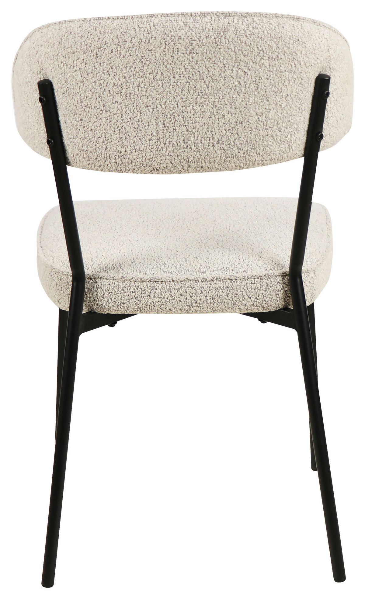 STOL, les, kovina, tekstil bež  - črna/bež, Design, kovina/tekstil (46/83,5/58cm) - Hom`in