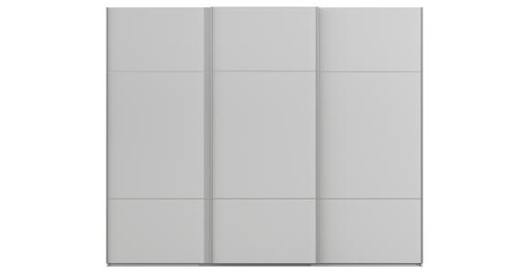 SCHWEBETÜRENSCHRANK 301/223/68 cm 3-türig Grau  - Alufarben/Grau, KONVENTIONELL, Holzwerkstoff/Metall (301/223/68cm) - Novel