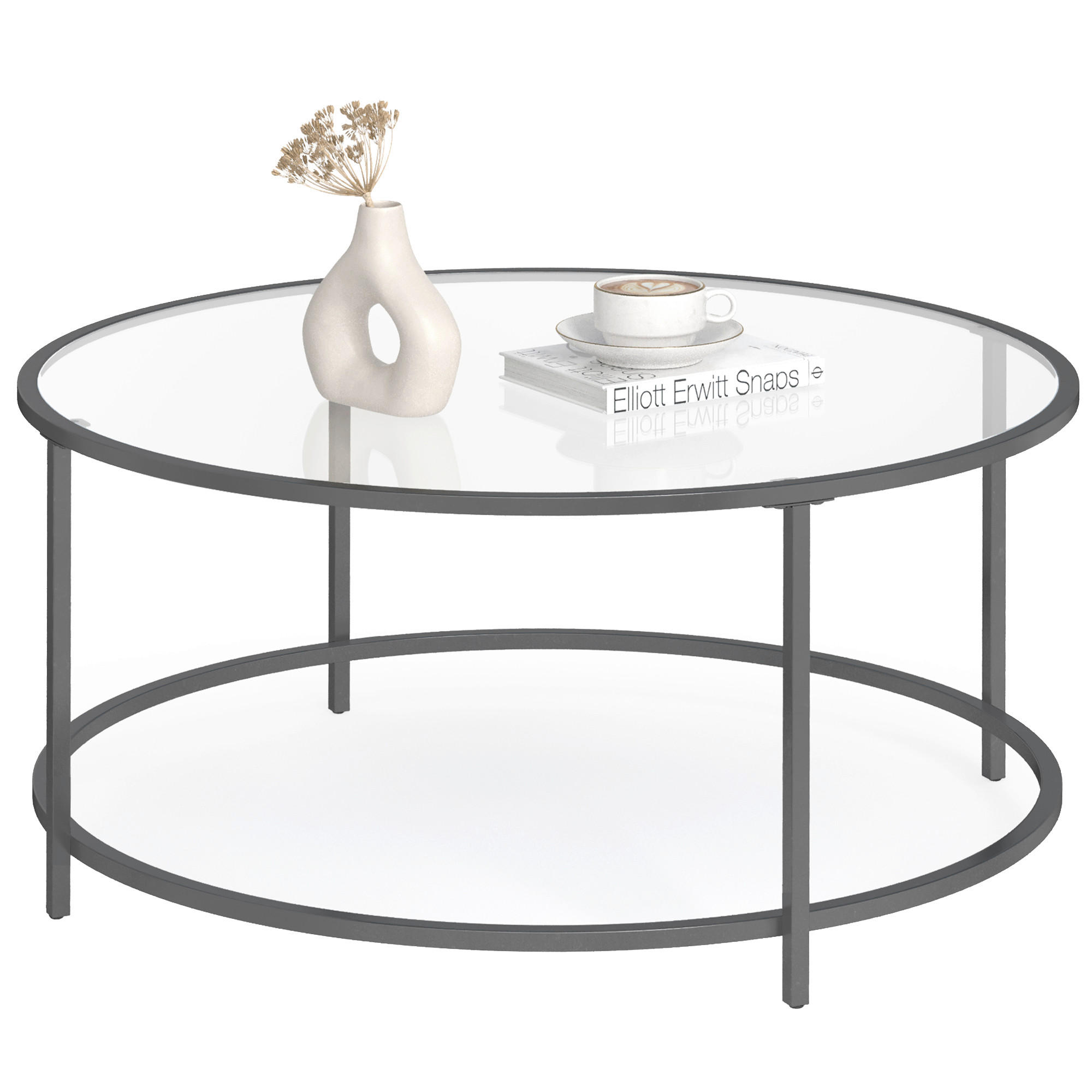 COUCHTISCH in Metall  - Schwarz, Trend, Metall (84/45,5/84cm) - MID.YOU