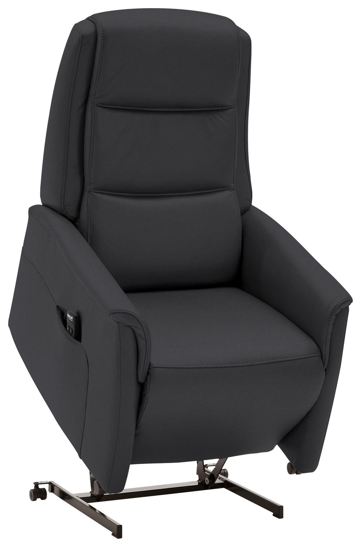 FERNSEHSESSEL in Anthrazit  - Anthrazit/Schwarz, Konventionell, Leder/Kunststoff (70/107/88cm) - Livetastic