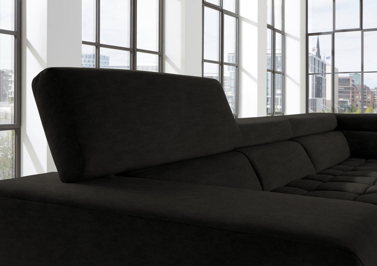 ECKSOFA in Mikrofaser Olivgrün  222/326 cm  - Chromfarben/Olivgrün, Design, Textil/Metall (222/326cm) - Beldomo Speed