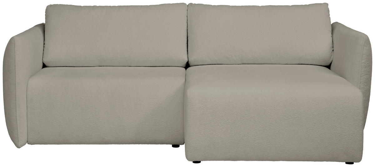 ECKSOFA Beige Jersey  - Beige/Schwarz, KONVENTIONELL, Kunststoff/Textil (238/148cm) - Carryhome