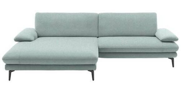 ECKSOFA Mintgrün Webstoff  - Schwarz/Mintgrün, Design, Textil/Metall (184/284cm) - Dieter Knoll