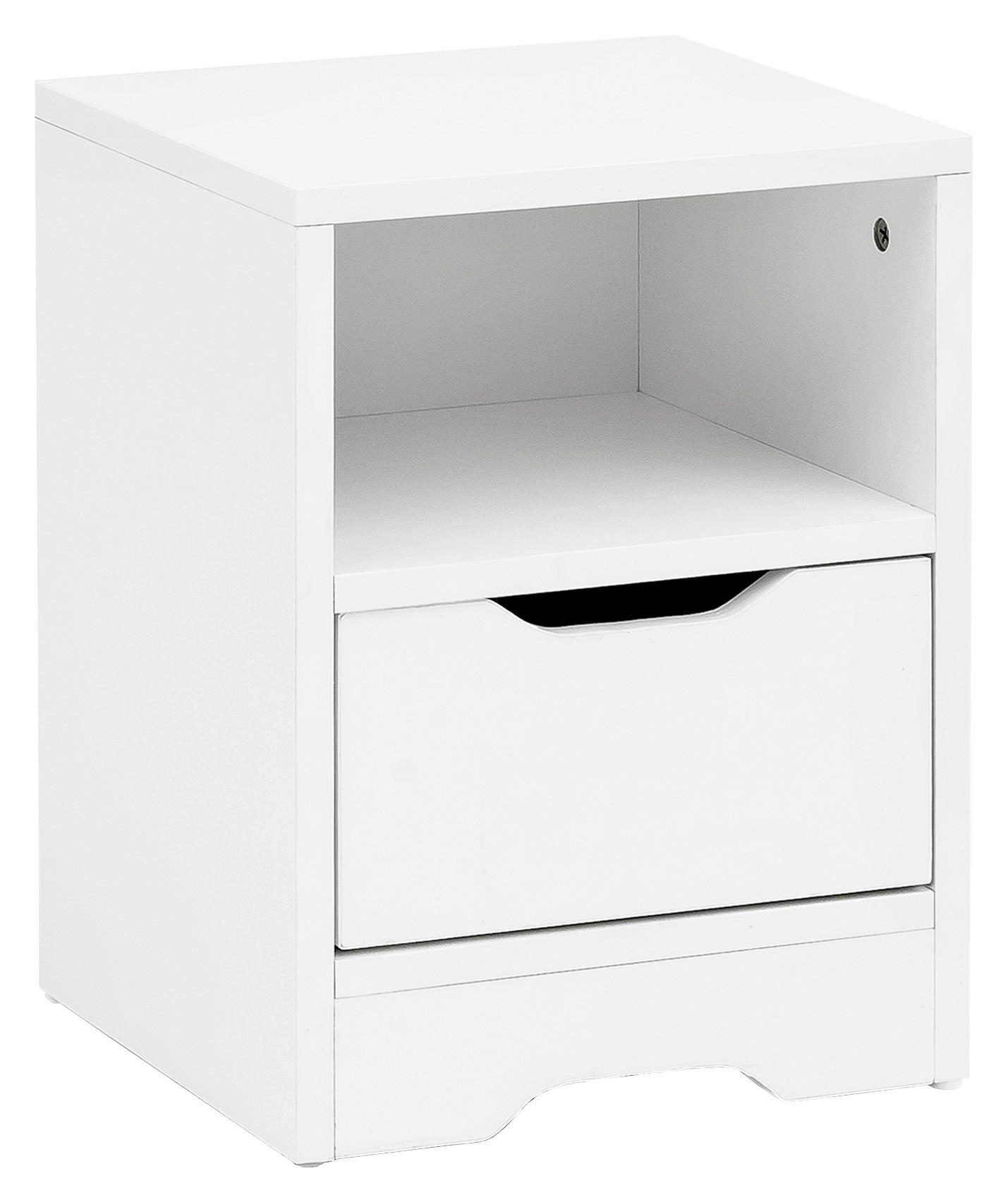 NACHTSCHRANK 31/43/31 cm  - Weiß, MODERN, Holzwerkstoff (31/43/31cm) - MID.YOU