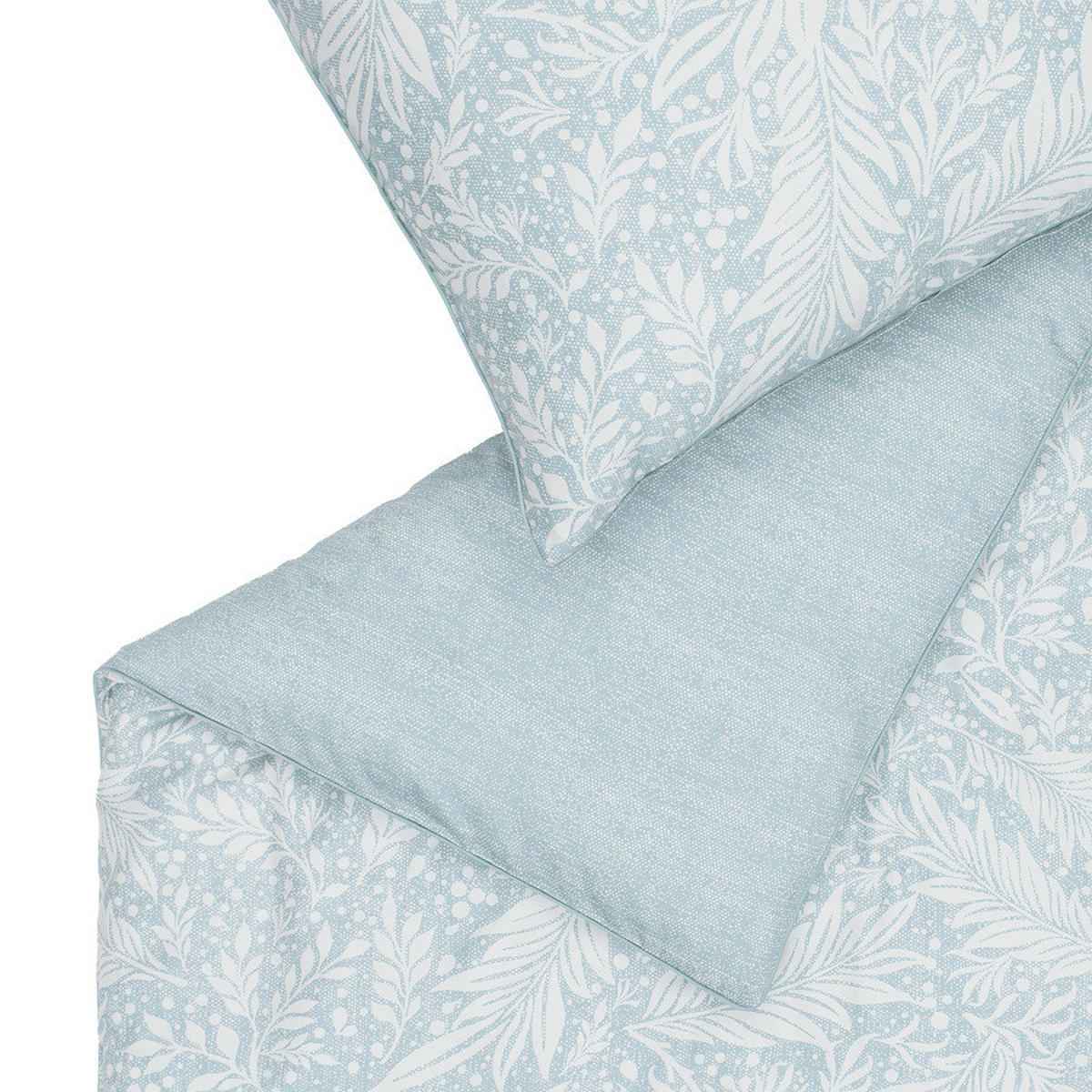 WENDEBETTWÄSCHE E-Victoria Satin 155/220 cm  - Türkis/Salbeigrün, Basics, Textil (155/220cm) - Esprit