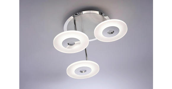LED-DECKENLEUCHTE 13 W 60 cm - Weiß, Design, Metall (60cm) - Ambiente