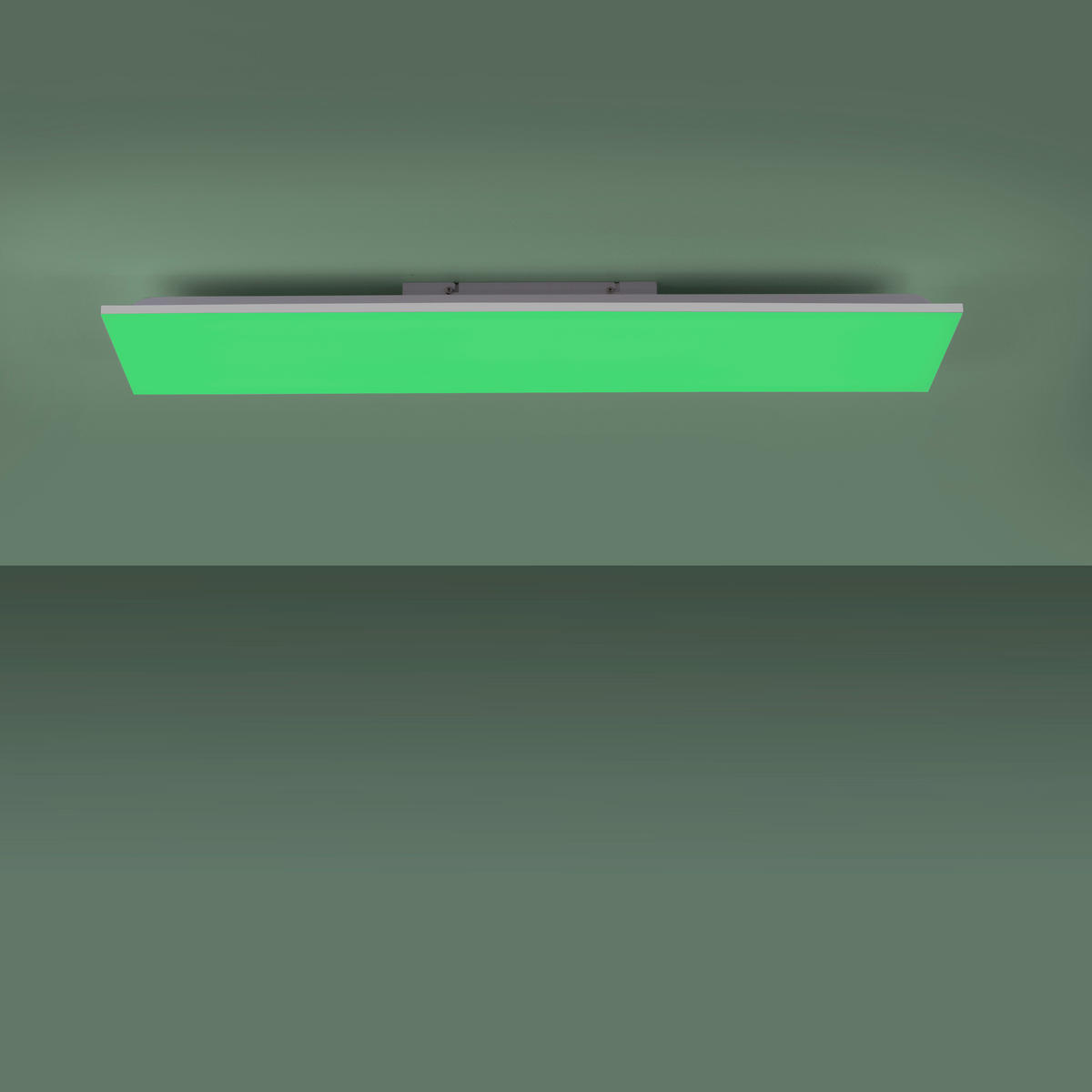 LED-DECKENLEUCHTE 100/25/6,5 cm   - Alufarben/Weiß, Basics, Kunststoff/Metall (100/25/6,5cm)