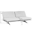 SCHLAFSOFA Palermo in Webstoff Anthrazit  - Anthrazit/Beige, Design, Holz/Textil (204/92/90cm) - Dieter Knoll